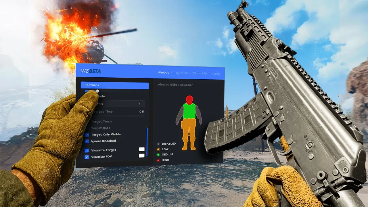 Cheating in Redsec, Battlefield 6 battle royale, from the Arctic Cheats YouTube channel