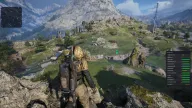 Player, loot and ARC ESP labels across a mountain valley with the live player list — Frost Arc Raiders cheat