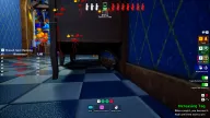 Red skeleton ESP revealing hunters through furniture with name tags and X-ray toggle hotkeys — Krush Meccha Chameleon cheat