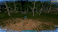 Items ESP marking Red Berry bushes and rocks while Pal boxes track a PinkCat and DreamDemons through a night forest — Arcane Palworld cheat